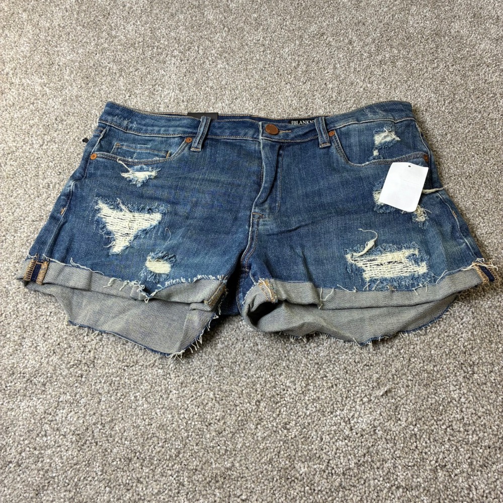NWT [BLANKNYC] Denim Short Distressed Cuffed Roll Up The Fulton Festival Size 29